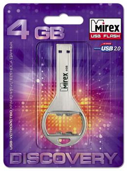 USB флэш-накопитель Mirex BOTTLE OPENER 4GB (ecopack) Флэш-накопитель USB Flash Drive Mirex BOTTLE OPENER, серия DISCOVERY.  Предназначен для хранения и переноса данных, совместим с любым считывающим устройством, оснащённым USB-портом, в том числе и высок