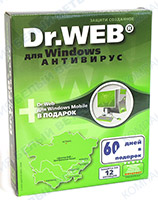 Антивирус Dr. Web for Windows, 12 мес., 1ПК